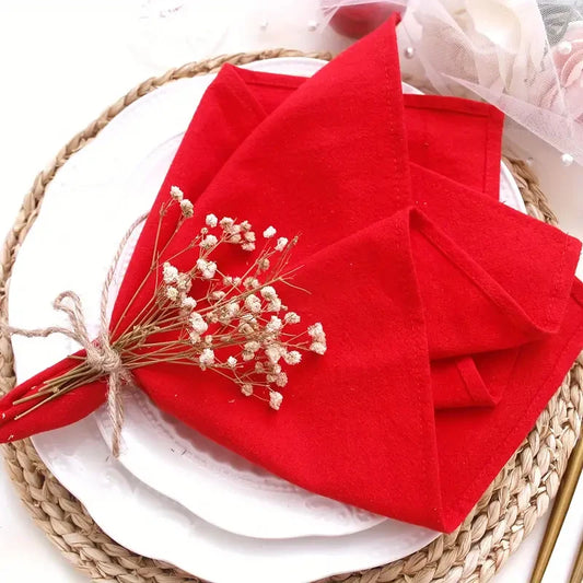 Christmas Cotton Napkins Set 8 pcs