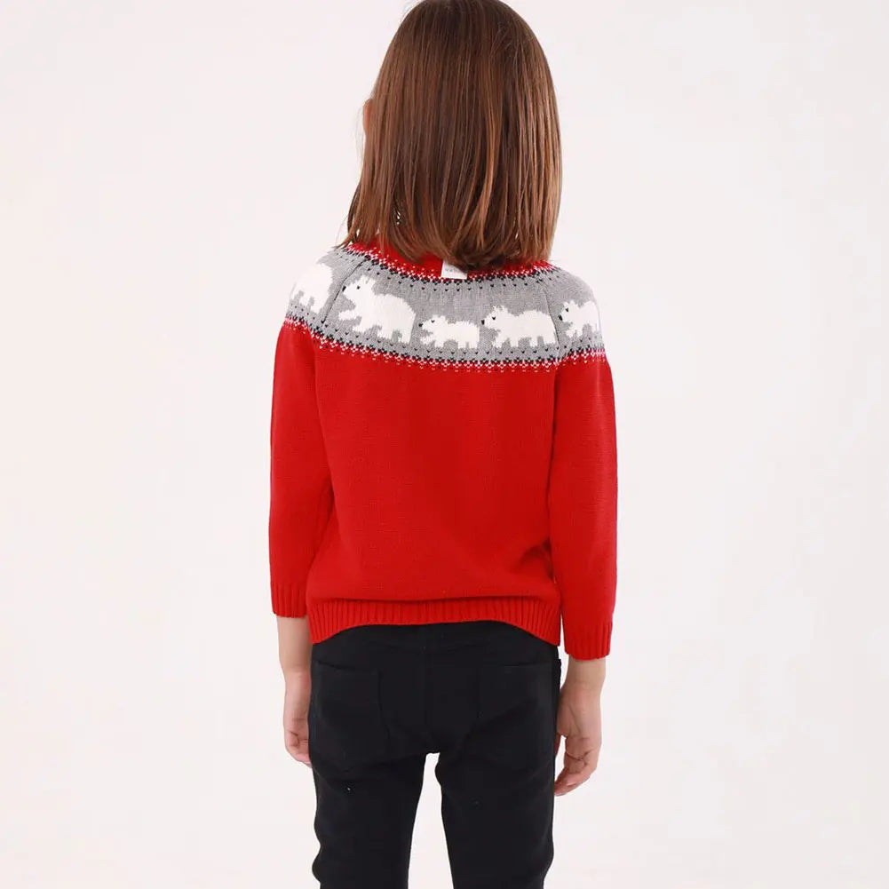 Christmas Kids Sweater Kint Pullover Winter Wear