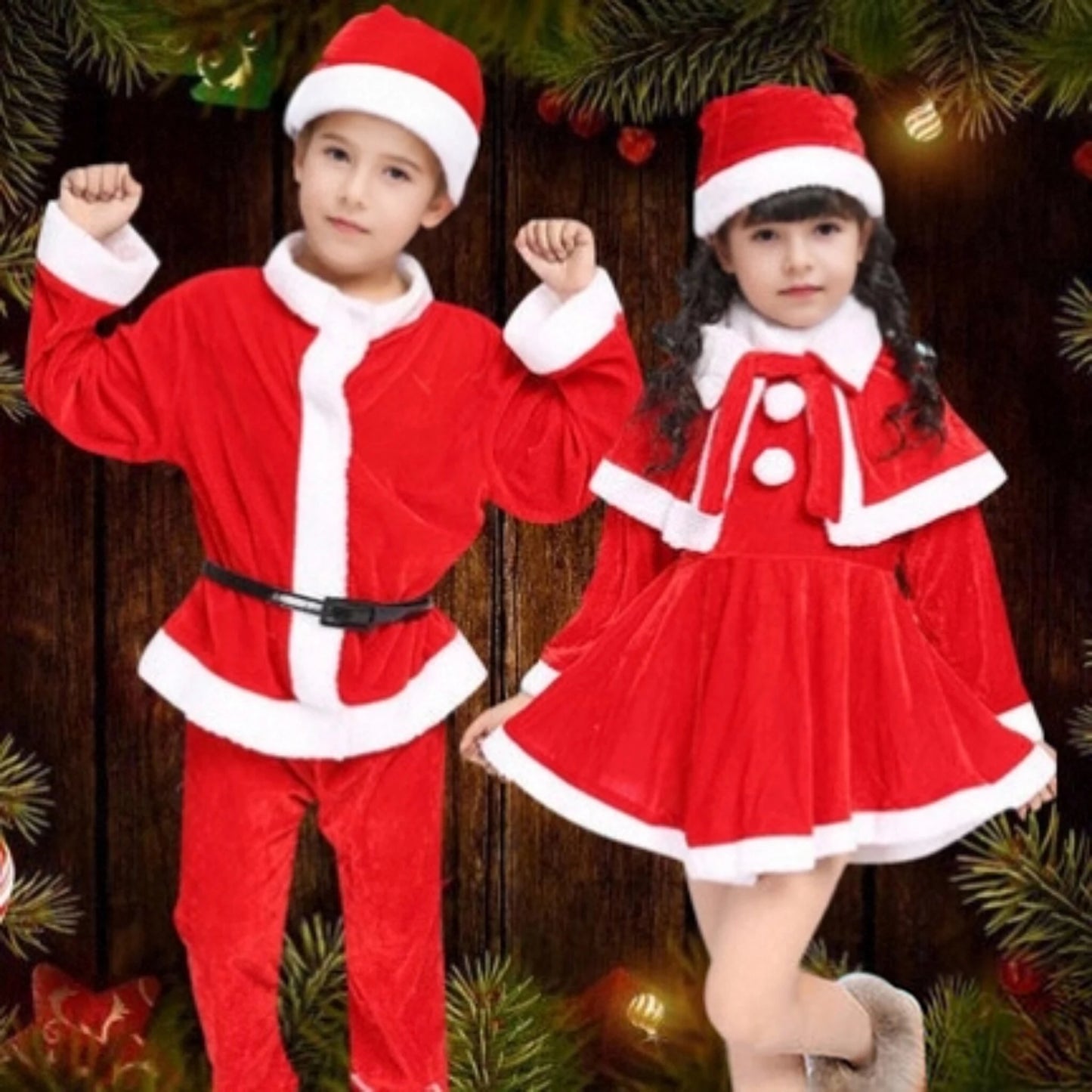 Christmas Performance Costume Set Santa & Holiday Outfits