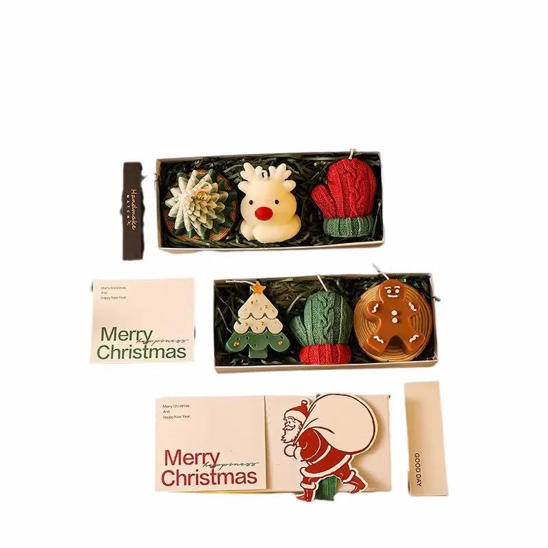 Christmas Scented Candle Set Holiday Gift Box