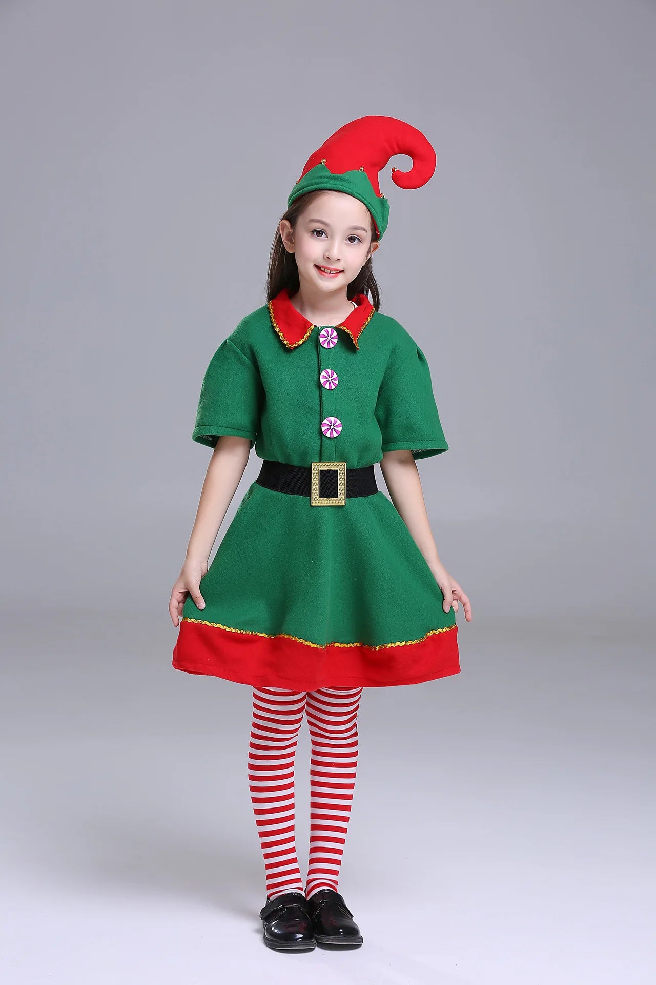 Santa & Elf Family Costume Set Christmas Party Outfits