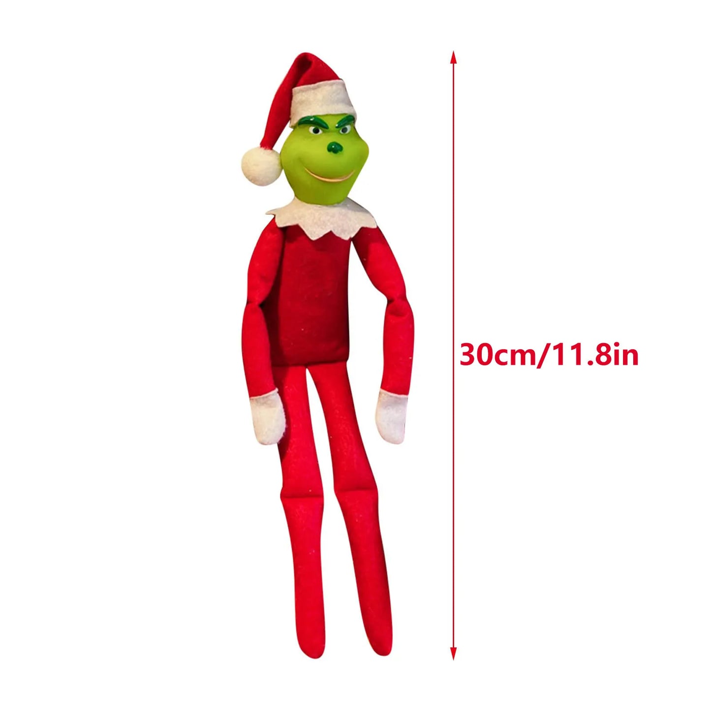 Christmas Grinch Plush Doll Holiday Decor