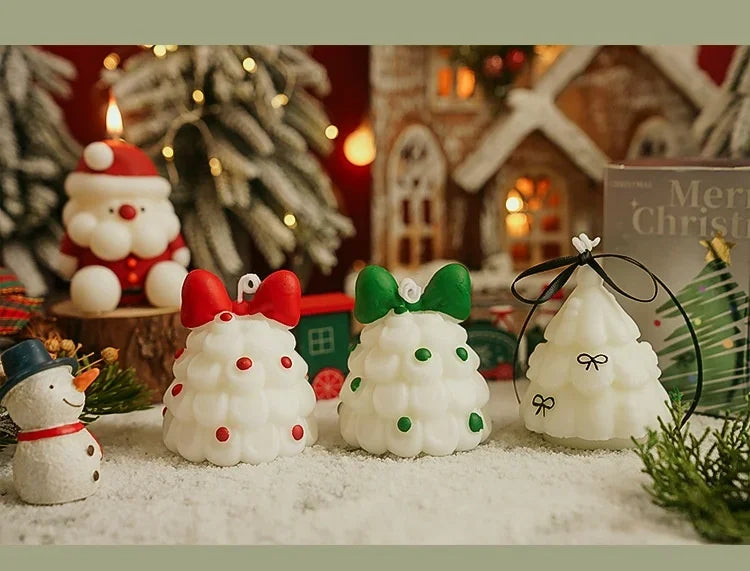 Handmade Christmas Tree Scented Candle Decor