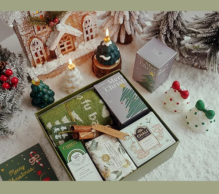 Handmade Christmas Tree Scented Candle Decor