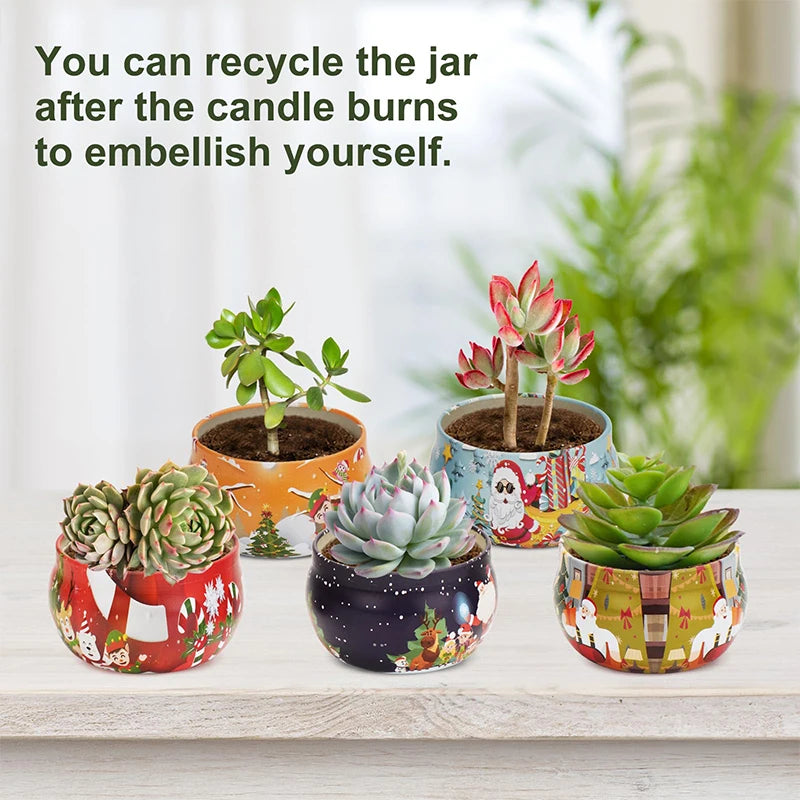 Christmas Scented Candles Set Aromatherapy Gift 12 pcs