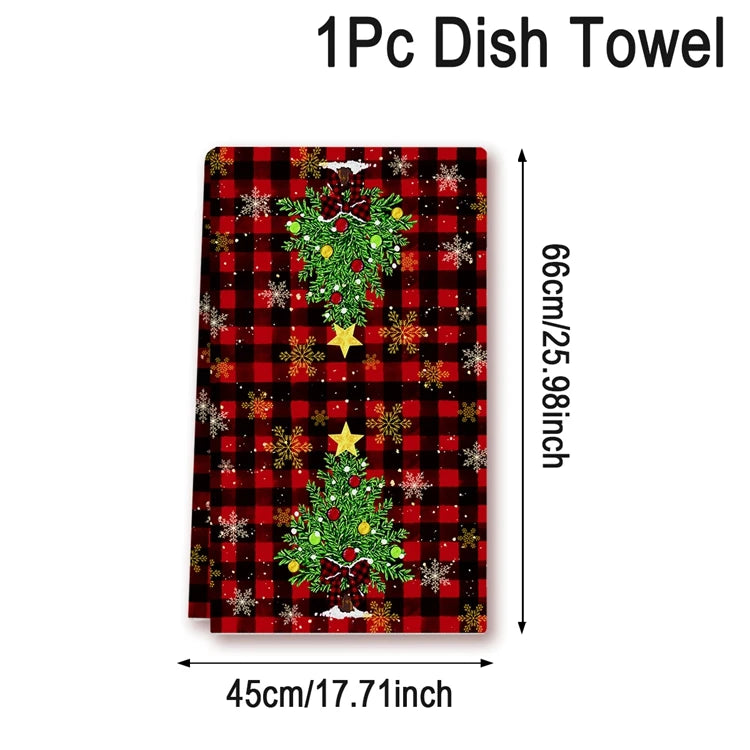 Christmas Kitchen Towels Holiday Home Decor Set