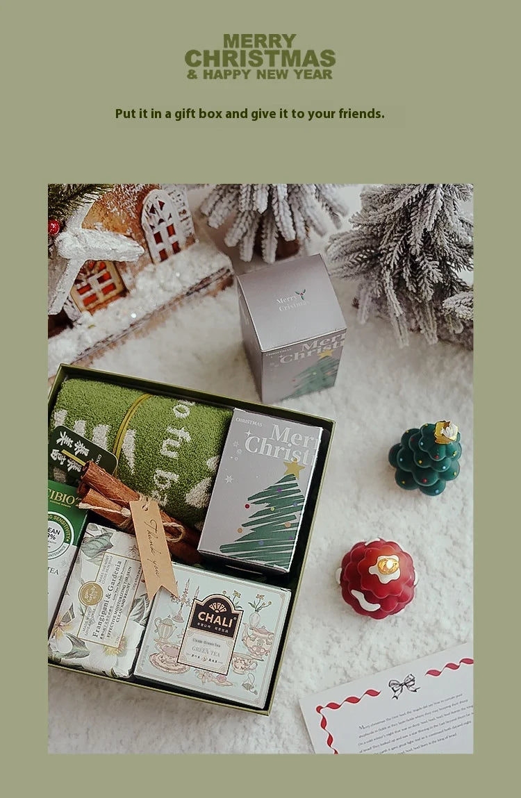 Handmade Christmas Tree Scented Candle Decor