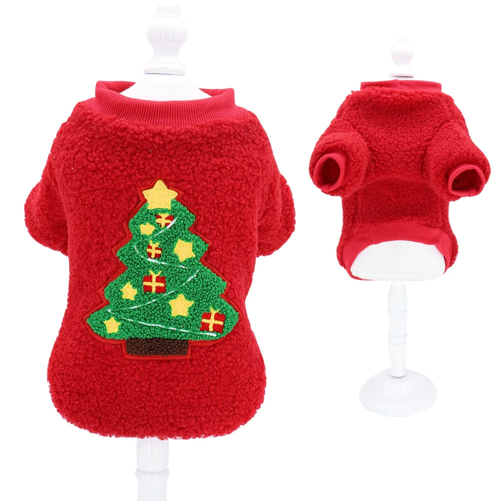 Christmas Pet Vest Soft Fleece Outfit for Dogs