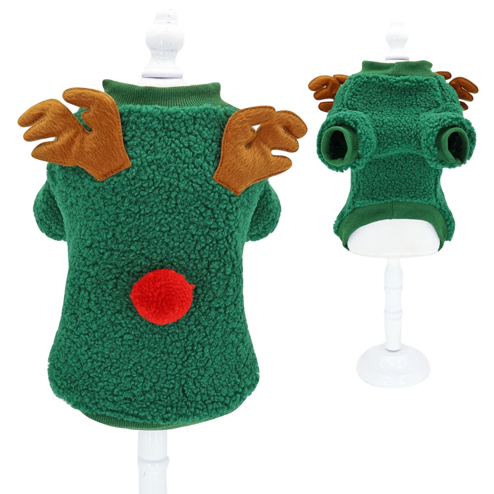 Christmas Pet Vest Soft Fleece Outfit for Dogs