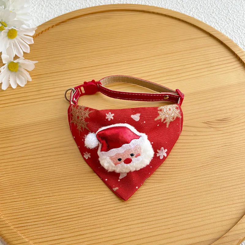 Christmas Pet Scarf Cute Holiday Accessory for Cats & Dogs