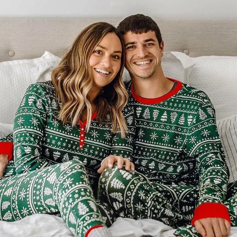Family Christmas Pajamas Set Matching Loungewear