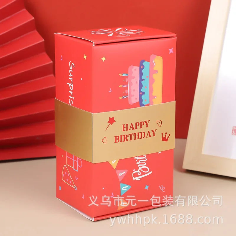 Christmas Surprise Gift Box Folding Pop Up Design