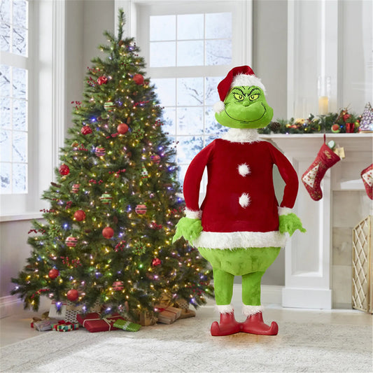 Lifelike Christmas Grinch Plush Ornament Decor