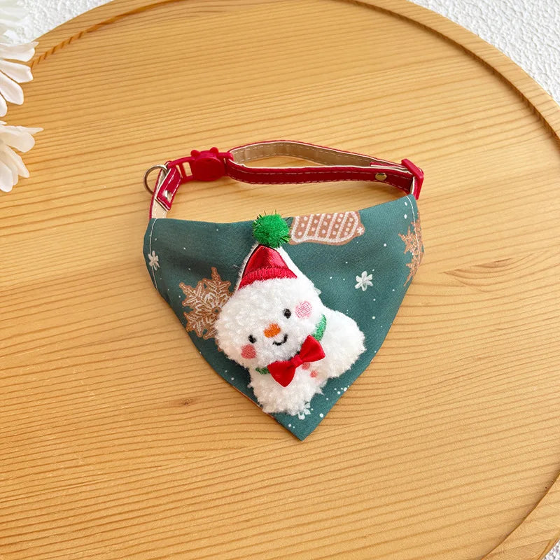Christmas Pet Scarf Cute Holiday Accessory for Cats & Dogs