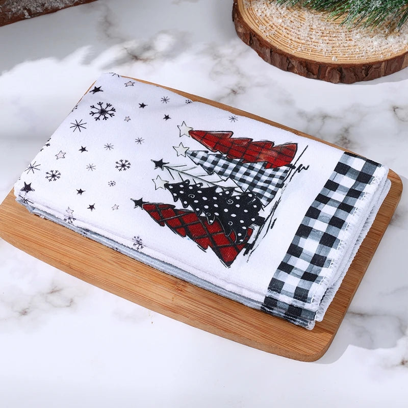 Christmas Kitchen Towels Holiday Home Decor Set