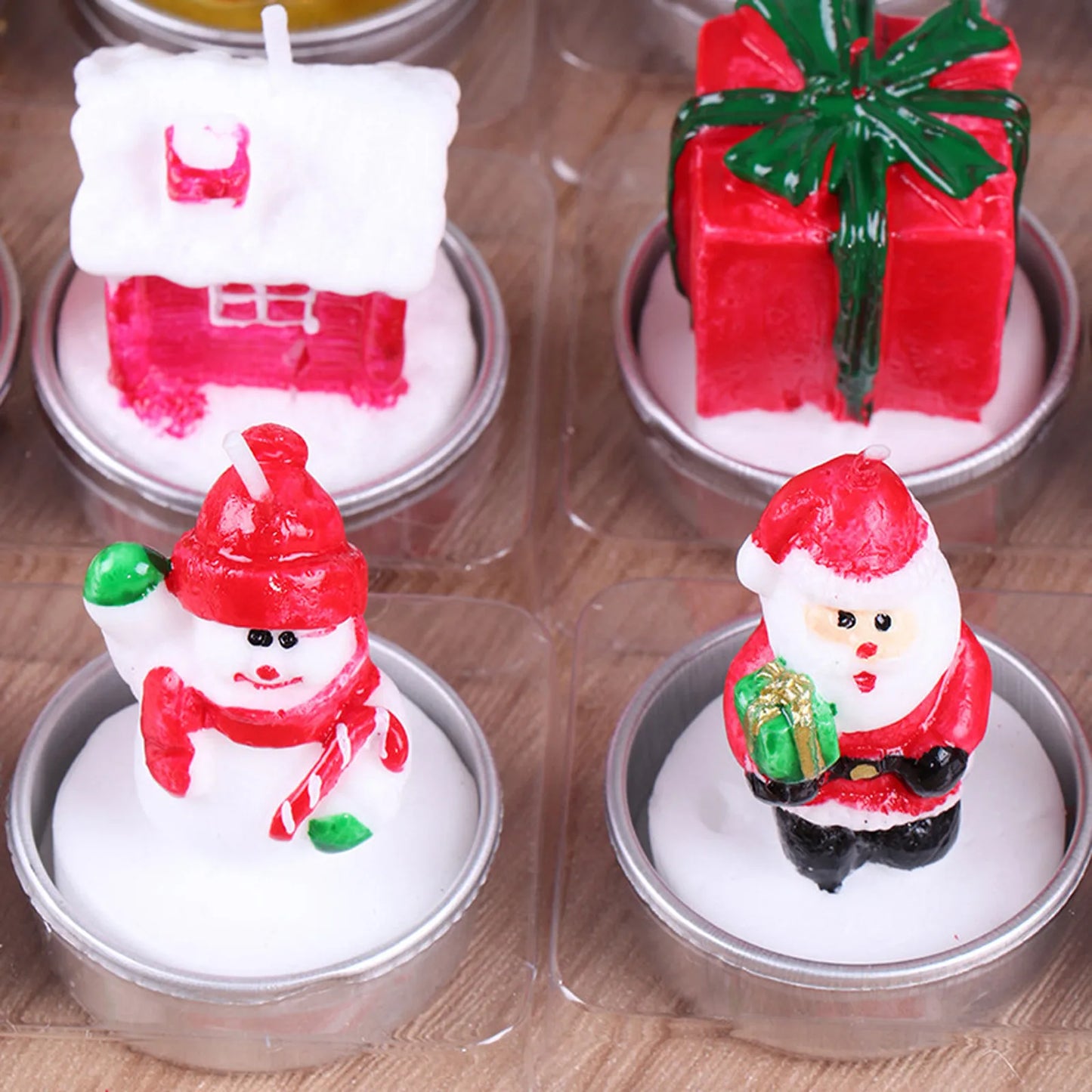 Christmas Scented Candle Tree & Santa Design Decor