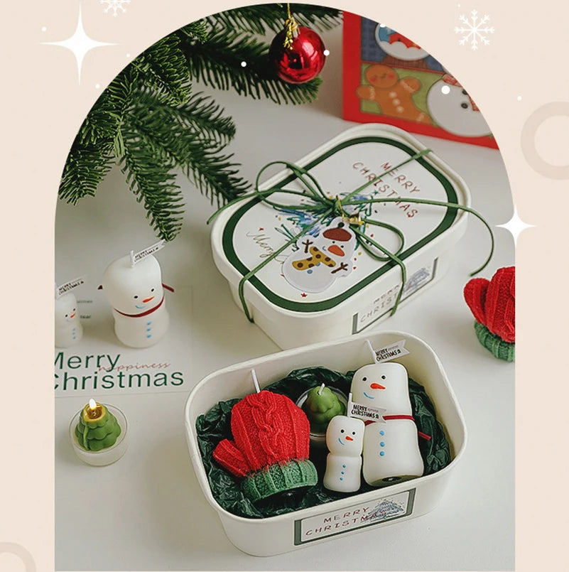 Festive Christmas Scented Candle Holiday Aromatherapy Decor