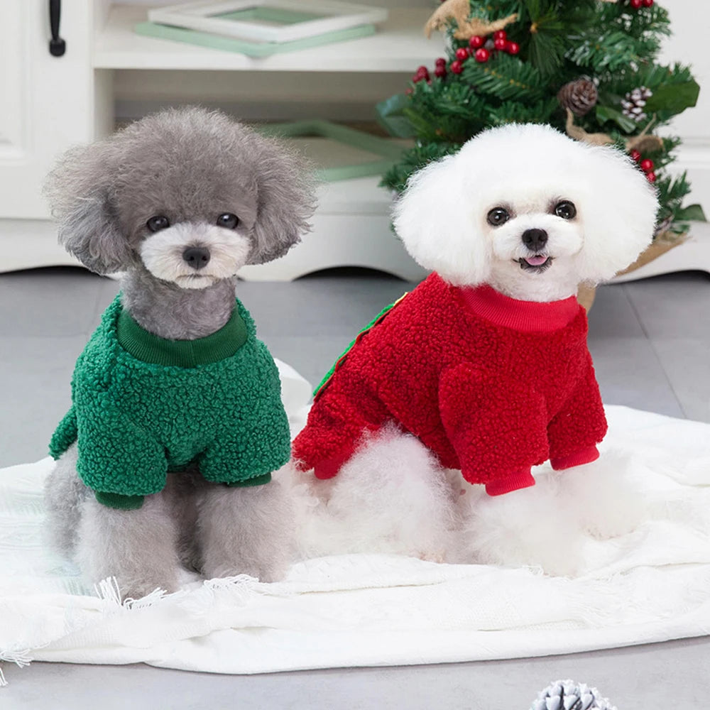 Christmas Pet Vest Soft Fleece Outfit for Dogs
