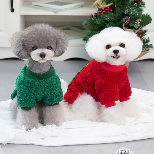 Christmas Pet Vest Soft Fleece Outfit for Dogs