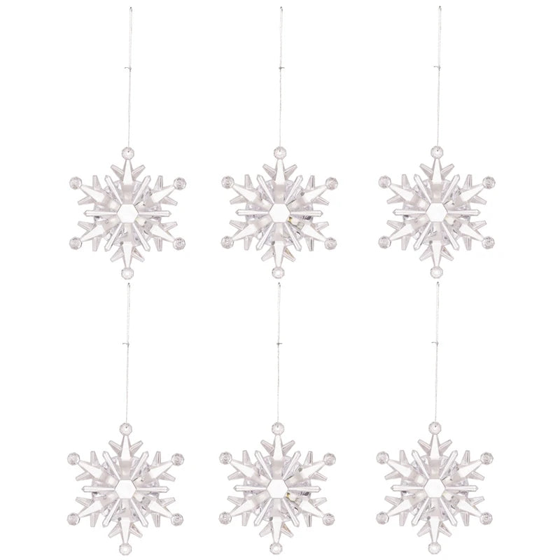 Snowflake Hanging Ornaments Tree Decor