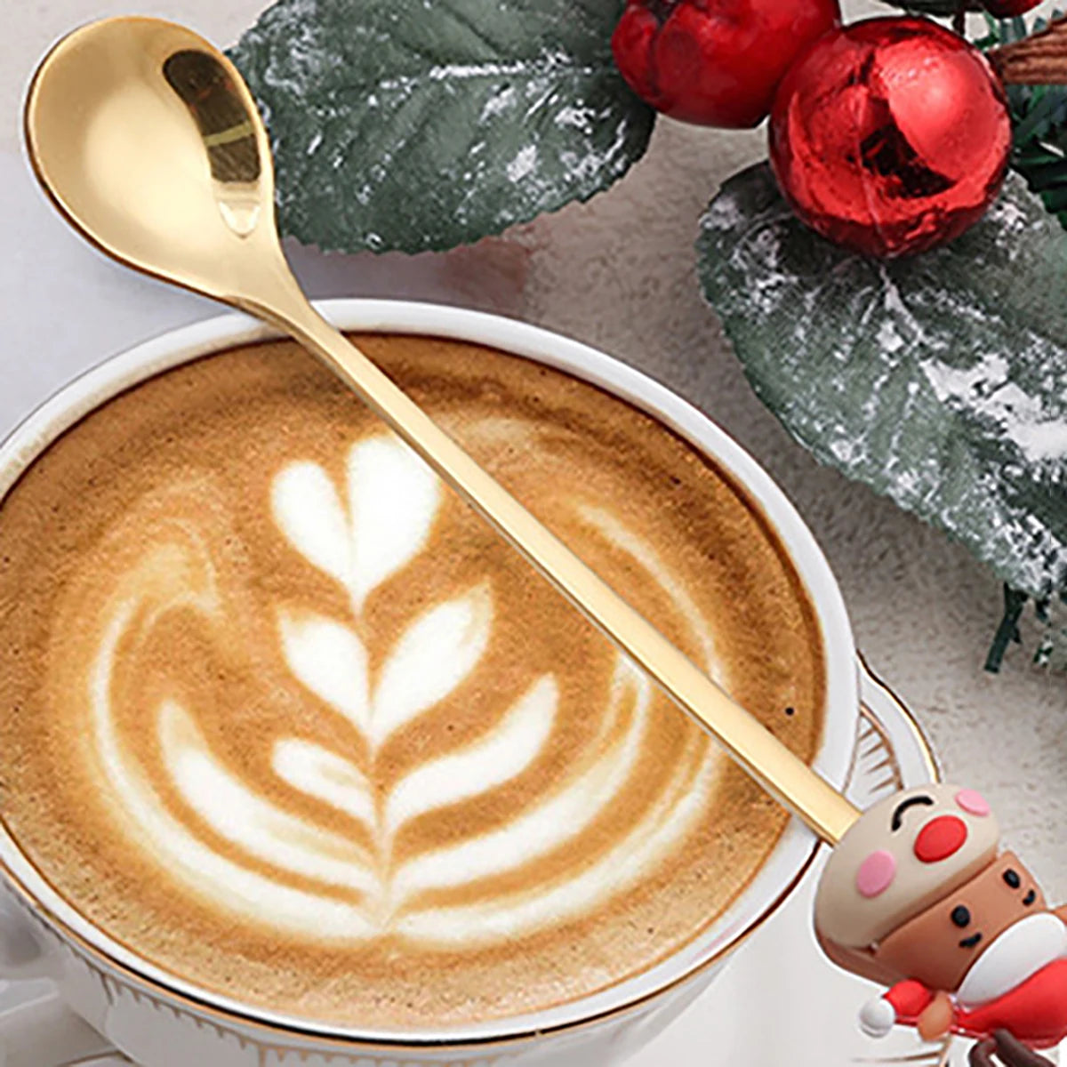 Christmas Dinnerware Set with Glod Cutlery & Gift Box