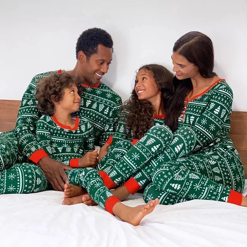 Family Christmas Pajamas Set Matching Loungewear
