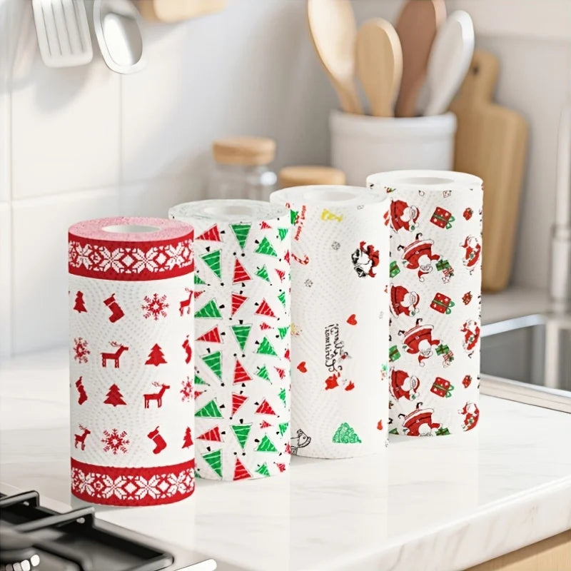 Christmas Paper Towels Decorative Kitchen  Set