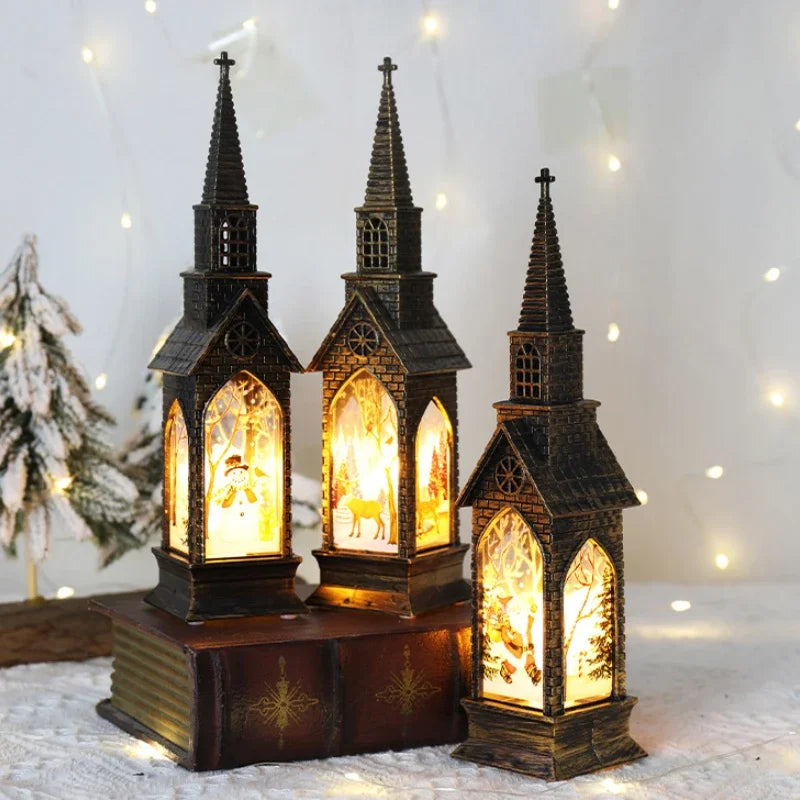 Christmas LED Lantern Light Home Decor