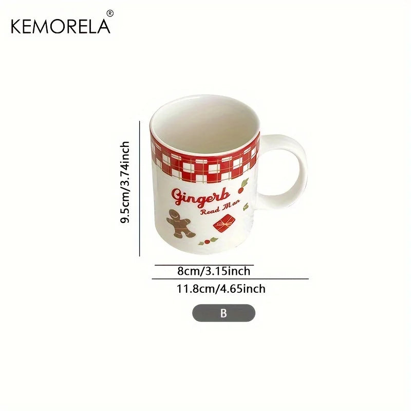 Christmas Ceramic Serving Set Plate & Cup Tray Decor