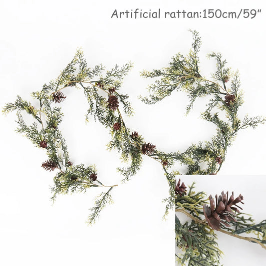 Christmas pine Garland Holiday Decor