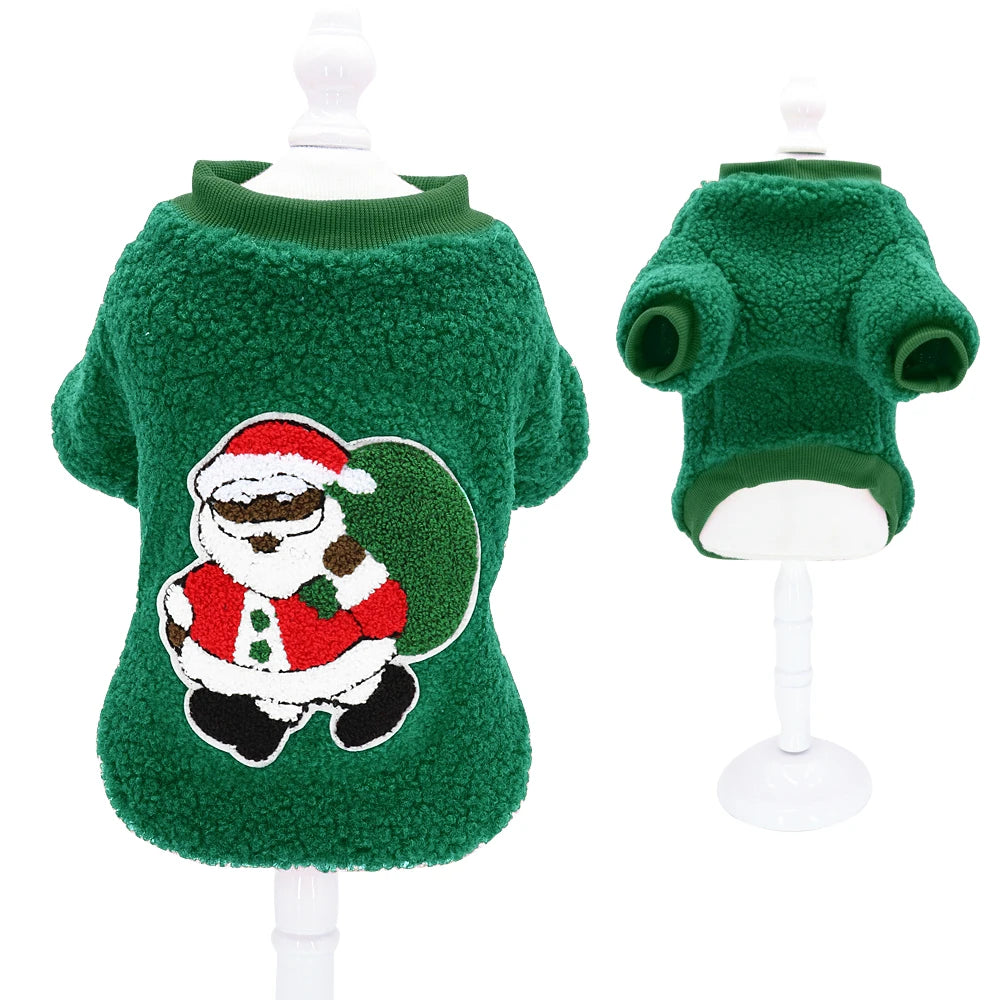 Christmas Pet Vest Soft Fleece Outfit for Dogs