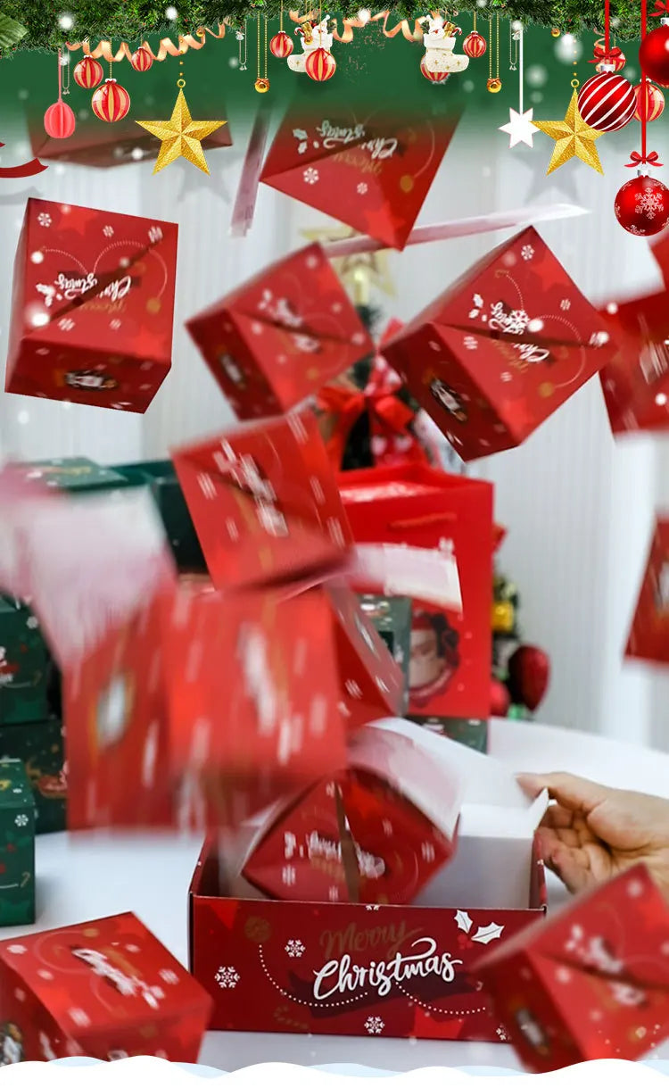 Christmas Surprise Gift Box Folding Pop Up Design