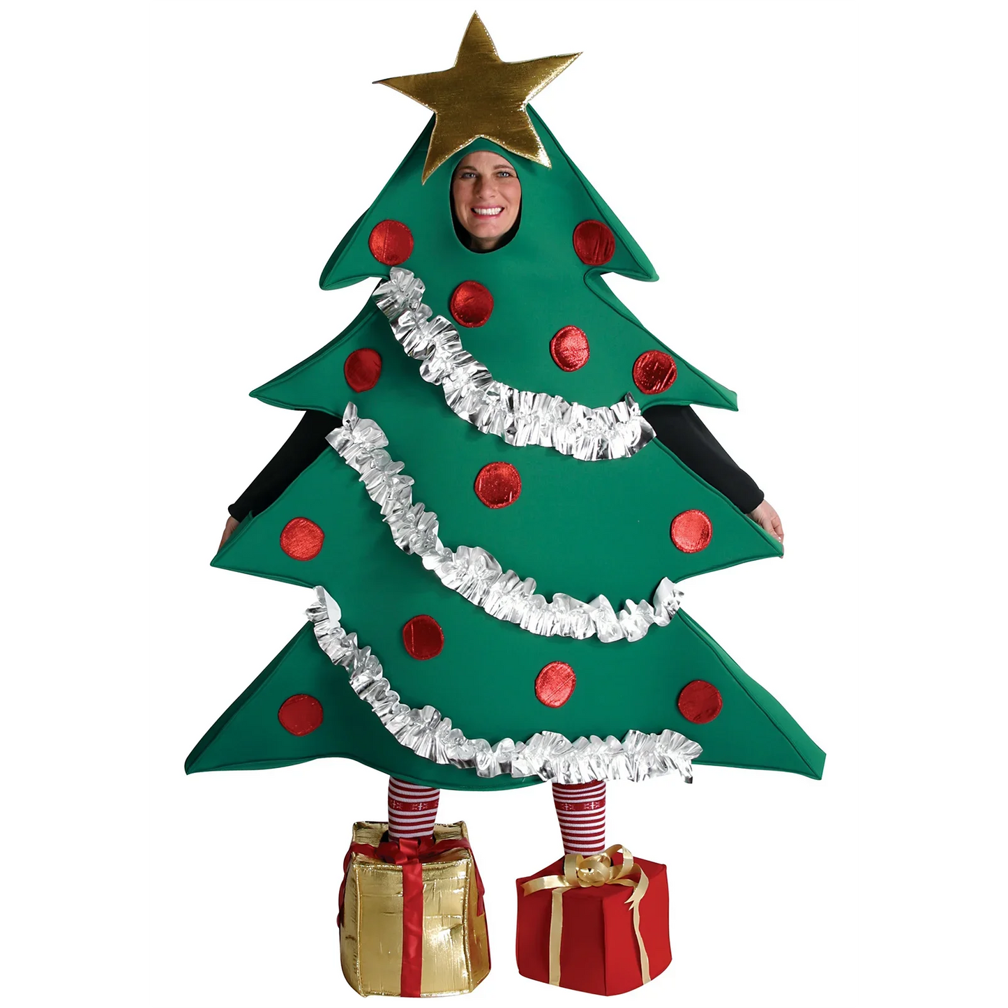 Christmas Tree Costume Set Unisex Holiday Outfit