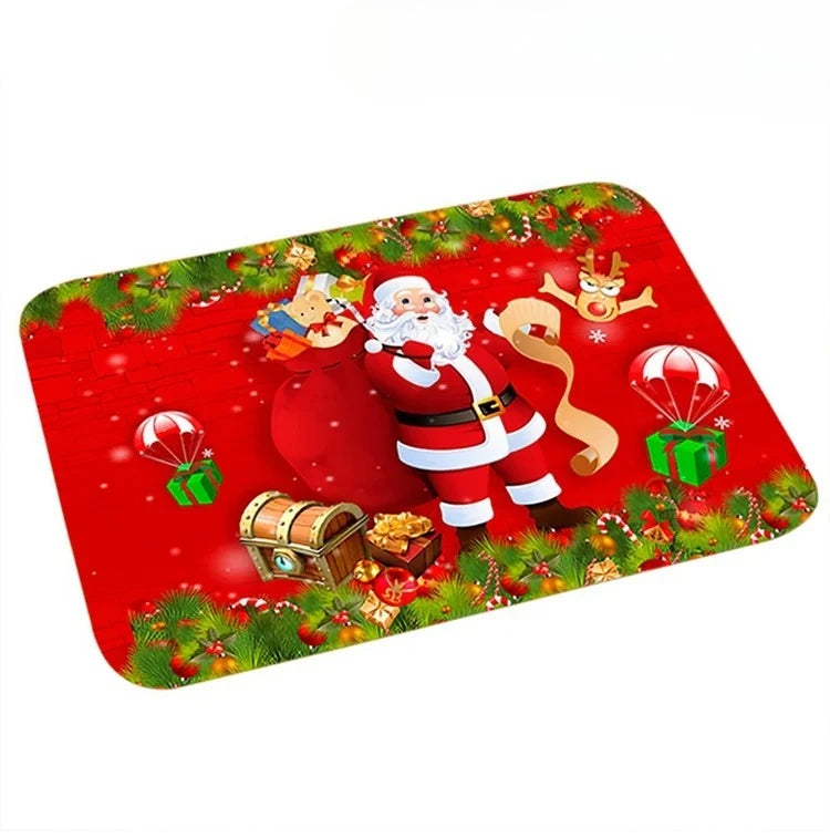 Santa Claus Door Mat Christmas Decor