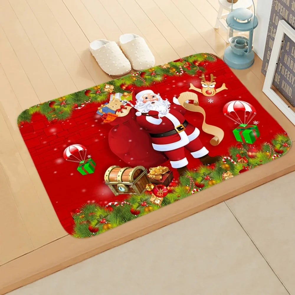 Santa Claus Door Mat Christmas Decor