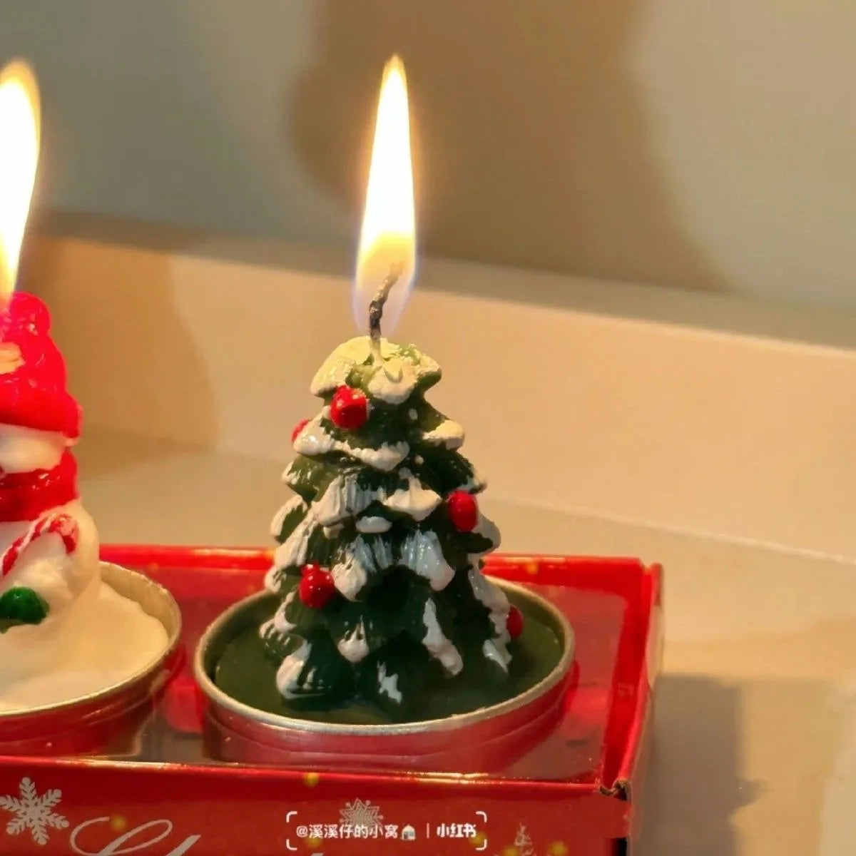 Christmas Tree Scented Candle Holiday Decor