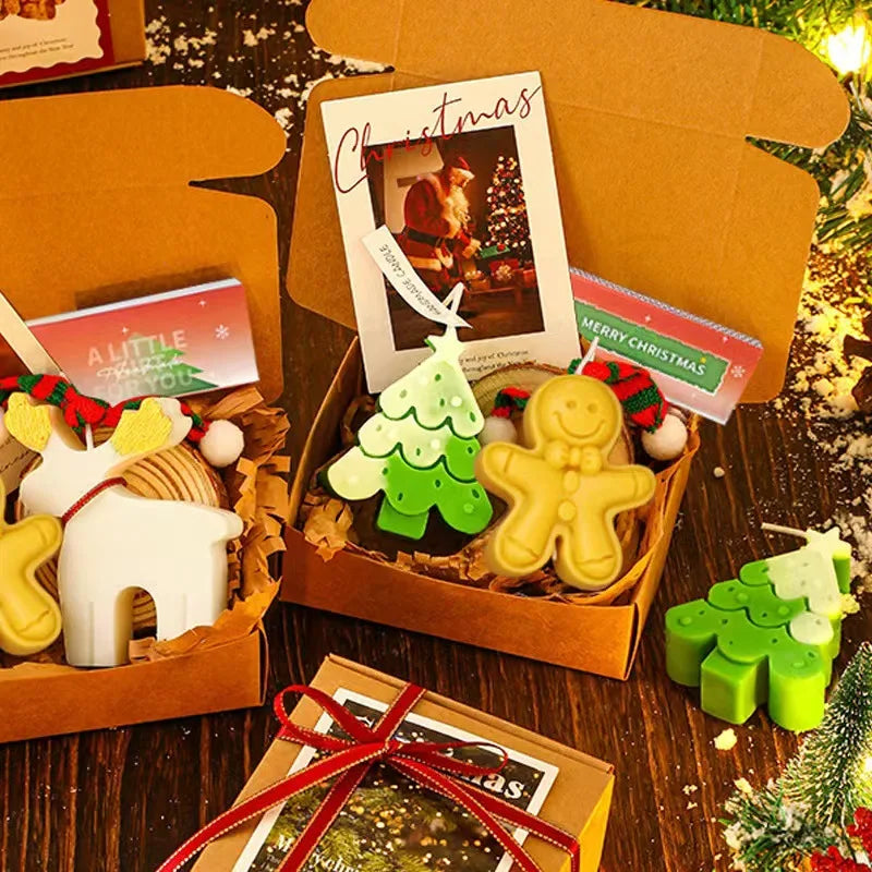 Christmas Scented Candle Set Holiday Gift Box