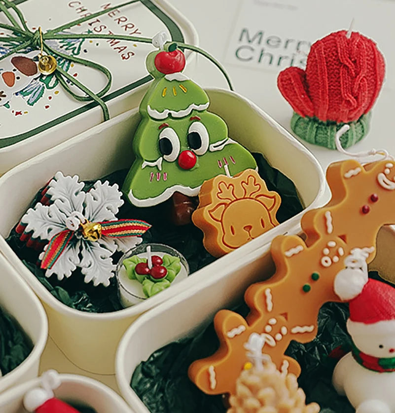 Festive Christmas Scented Candle Holiday Aromatherapy Decor