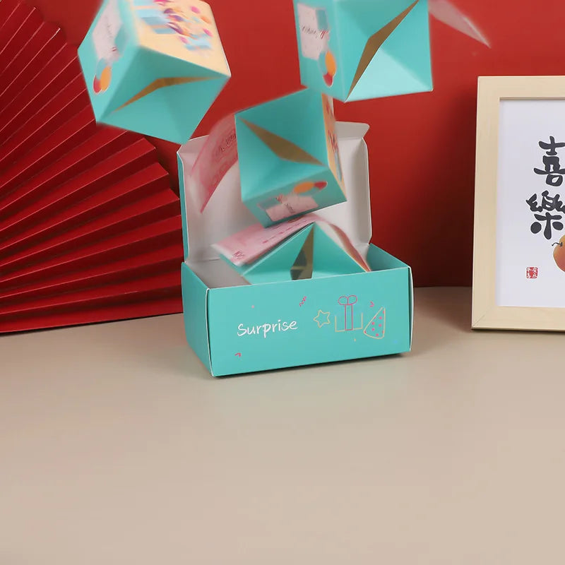 Christmas Surprise Gift Box Folding Pop Up Design