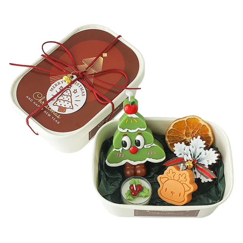 Festive Christmas Scented Candle Holiday Aromatherapy Decor