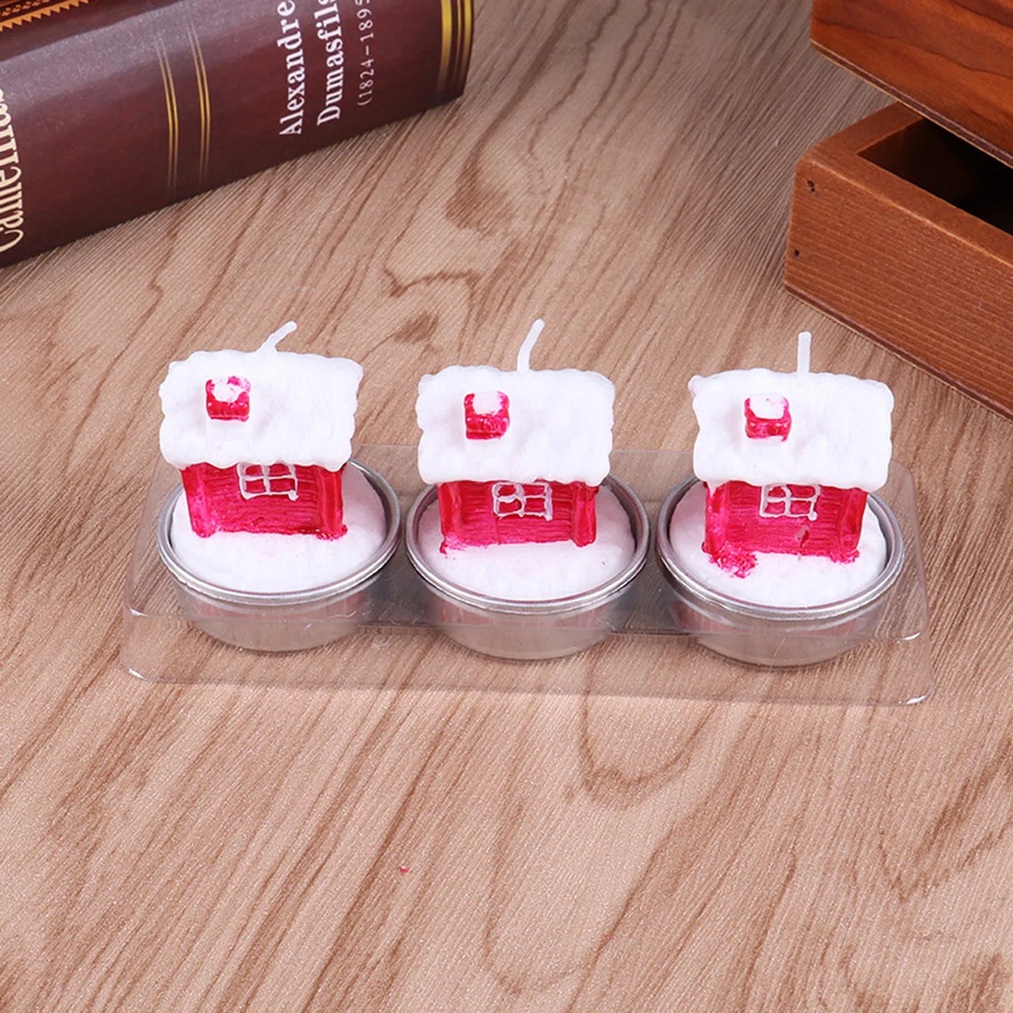 Christmas Scented Candle Tree & Santa Design Decor